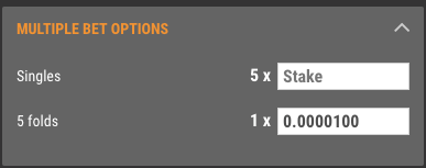 8 fold Parlay Bet 8 fold Parlay Bet