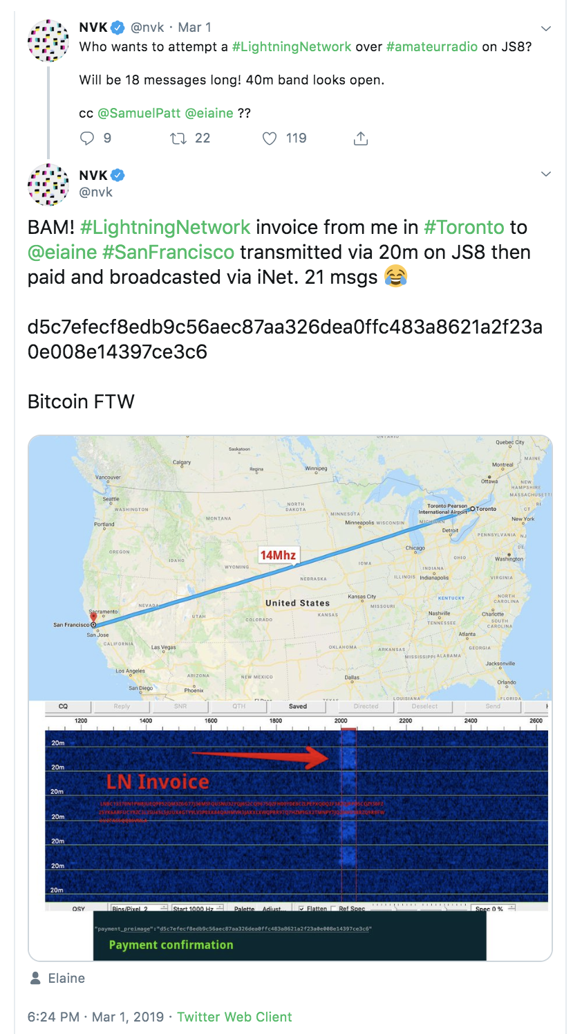BTC Transaction Twitter Screenshot BTC Transaction Twitter Screenshot