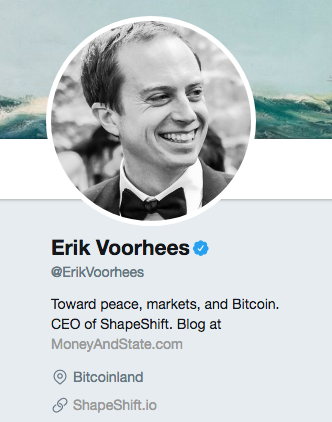 Erik Voorhees Erik Voorhees