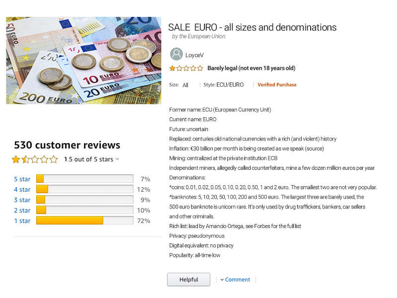 LoyceV reviewing the Euro LoyceV reviewing the Euro